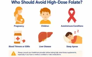 Chart showing who should avoid or use caution with sleep gummies