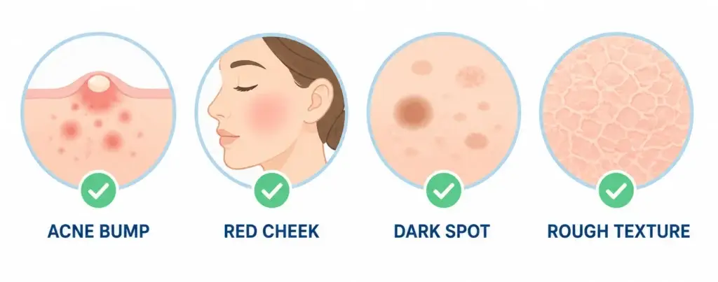 azelaic acid benefits for acne rosacea dark spots and texture