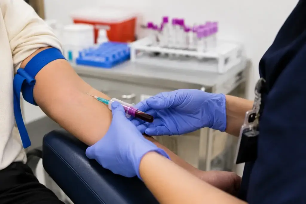 blood draw for a NIPT gender predictor test