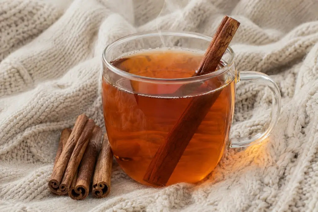 cinnamon spice tea in a warm mug