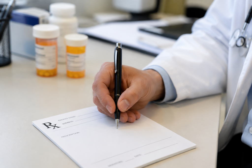 doctor prescribing safe antibiotic treatment for STIs during pregnancy