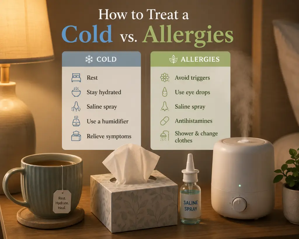 home care items that help with cold and allergy symptoms