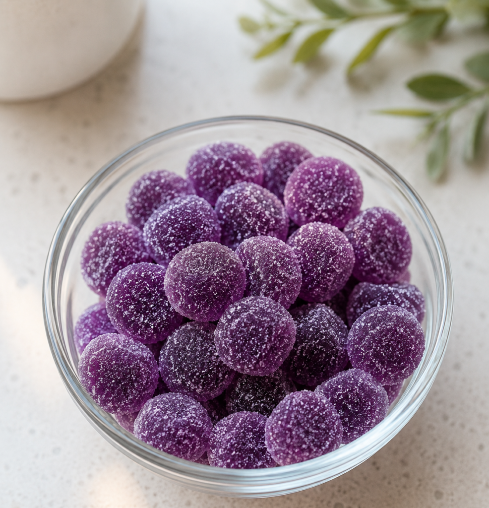 sleep gummies in a bowl