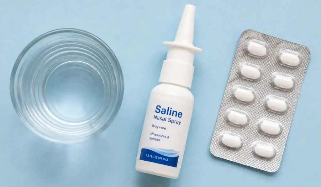 what to take for a runny nose saline spray antihistamine options