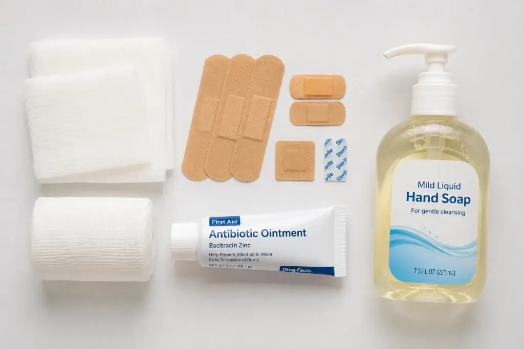 wound care supplies for daily bandage changes