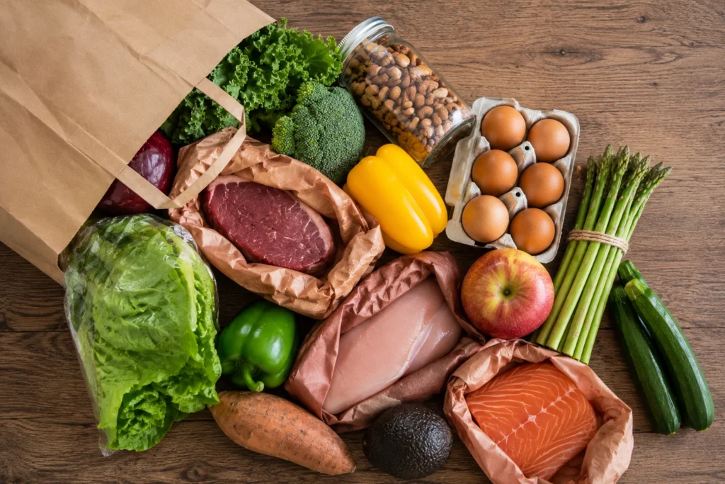 paleo meal plan grocery list staples